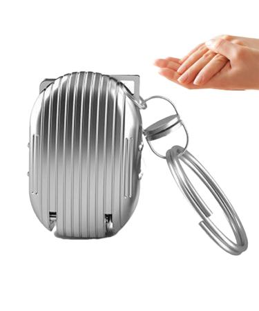 Acunny Folding Nail Clippers Key Ring Folding Nail Clippers - Nail Clippers Portable Stainless Steel Nail Clippers Trim Nail Styling Tools Toe Nail Clippers Silver