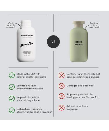 Jupiter Scalp Balancing Conditioner - Physician-Formulated Sulfate-Free Vegan & Color Safe for Dry Itchy Oily Scalps - Natural Fragrance Paraben Free Ideal for Men & Women - Buy Online on GoSupps.com