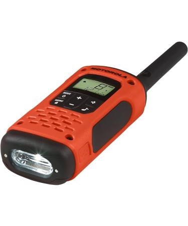 Motorola T605 H2O Talkabout 2-Pack Two-Way Radios - 22 Channel  35 Mile Range  Rechargeable  Emergency Preparedness  OrangeBlack - Buy Online on GoSupps.com