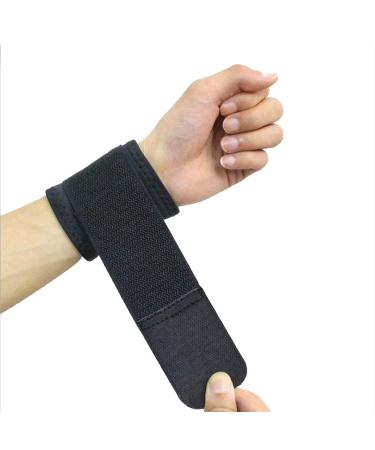 Wrist Brace Carpal Tunnel Wrist Brace 1 Pair Of Neoprene Wound Compression Elastic Band Wrist Strap Basketball Anti-sprain Protective Gear Wrist Strap (Color : Black)