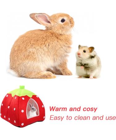 BomnKa Small Animal Winter House Bed | Guinea Pig, Rabbit, Hamster Nest with Washable Mat - Buy Online on GoSupps.com
