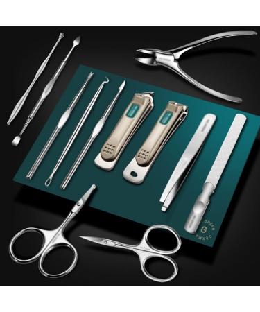 Nail Sets Nail Care 12-Piece Manicure Set Professional Beauty Set Decorative Foot Cover Stainless Steel Beauty Care Tool with Portable PU Leather Cover Unisex Nail Clippers - Buy Online on GoSupps.com