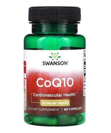 Swanson - CoQ10 - Heart Health Support | Cellular Energy and Antioxidation - 60 Capsules