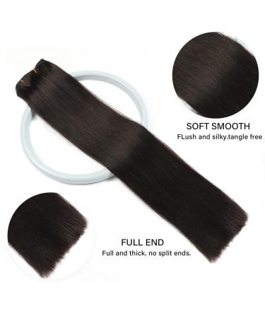 20 1B Natural Black Double Weft Human Hair Extensions - 8pcs, 70g - 100% Brazilian Virgin Hair - Clip-In for Women - Buy Online on GoSupps.com