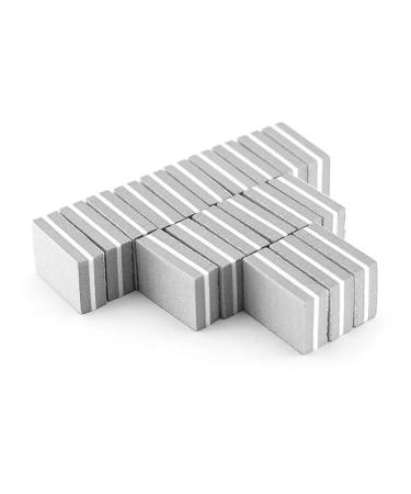 BOULTON Mini Nail Buffer Pack of 50 | 100/180 Grit Nail Buffer Blocks Sanding Block for Natural Gel & Acrylic Nails | Nail Buffers Buffing Block for Home & Salon | Nail Buffer Block (Pink)