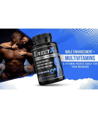 ErectXL Male Performance + MULTIVITAMIN Increase Size Strength Stamina | Nitric Oxide & Testosterone Enhancer w/Ginseng & MacaRoot +19 Fast Acting Natural Ingredients - Buy Online on GoSupps.com