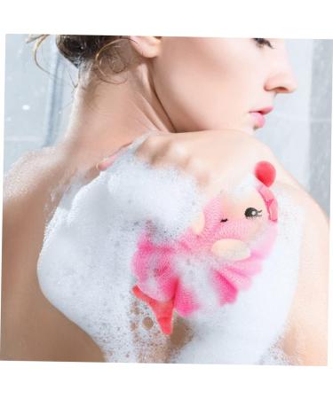 4 Pcs Exfoliating Bath Balls - Loofah Sponge Set for Shower & Bath - Mermaid Bath Scrubber & Pouf - Natural Cleaning Sponges - Buy Online on GoSupps.com