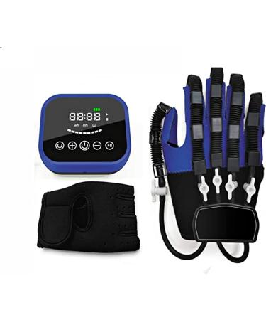 Rehabilitation Robot Pneumatic Gloves Finger Rehabilitation Gloves for Stroke Hemiplegia Patients Finger Straightening Brace Guard for Hand Dysfunction Left Hand XL left hand XL