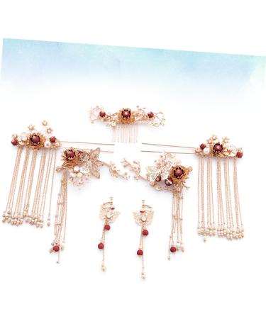 FRCOLOR Set of 7 Wedding Headpieces Wedding Hair Accessories Gold Hair Accessories Antique Bridal Hair Accessory Headpiece for the Bride Xiuhe Clothing M Alloy - Buy Online on GoSupps.com