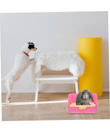 Kisangel Box Rabbit Toilet Rabbit Potty Pet Potty Little Pig Pee Toilet Small Pet Toilet Pet Supply Pet Pee Toilet Bunny Toilet Pet Training Corner Bunny Potty Pet Drawer Potty 28.5X23.5X15.5CM Pink - Buy Online on GoSupps.com