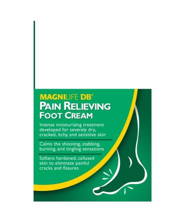 MagniLife DB Pain Relieving Foot Cream - Calming Relief for Burning, Tingling, Shooting & Stabbing Foot Pain - 4oz - Buy Online on GoSupps.com
