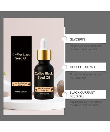  blmcoos Coffee oil for skin black seed oil for skin coffee serum oils coffee seed oils for skin face oils with coffee reduces fine lines and wrinkles (2) - Buy Online on GoSupps.com