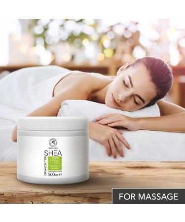 Organic Shea Butter 500g | Pure & Unaffected Karit Body Butter for Face Body & Hair - Intensive Care - Buy Online on GoSupps.com