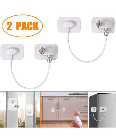 Child Safety Lock Set for Window & Fridge Cabinet Doors - 2 Pack Adhesive Fuse Locks - Buy Online on GoSupps.com