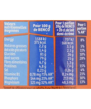 Benco Poudre instantan e au chocolat - La bo te de 400g - Buy Online on GoSupps.com