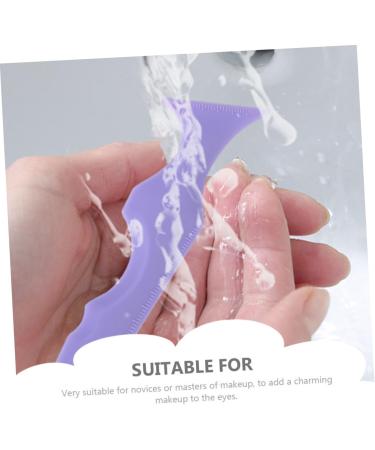 Mipcase 2pcs Silicone Beauty Ruler Beauty Tools Mascara Guide Helper Eyebrow Guide Aid Cosmetic Makeup Tools - Buy Online on GoSupps.com