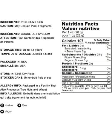 Food to Live - Psyllium Husk Powder 12 Ounces - Pure Kosher Vegan Keto Unflavored Finely Ground Bulk Mixes Well Rich in Soluble Fiber 12 Ounce (Pack of 1) - Buy Online on GoSupps.com