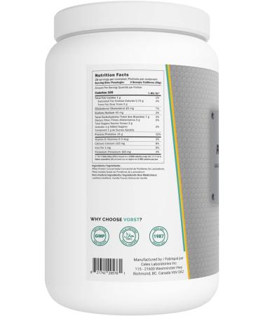 VORST Whey Protein Powder Vanilla 728g | 28 Servings | AAA Grade Concentrate Powder | No Added Sugar | 1 Jar - Buy Online on GoSupps.com