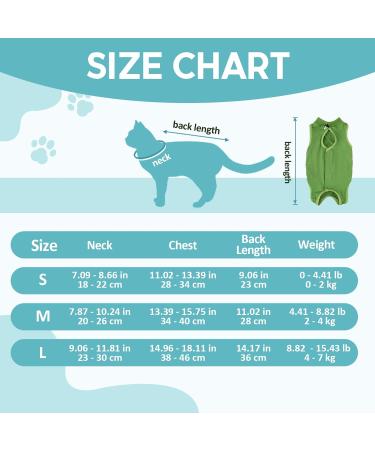 Avont Katzenbody Recovery Suit for Cats | Post-Surgery Leak Protection & Skin Care | Green Modal Outfit - Buy Online on GoSupps.com