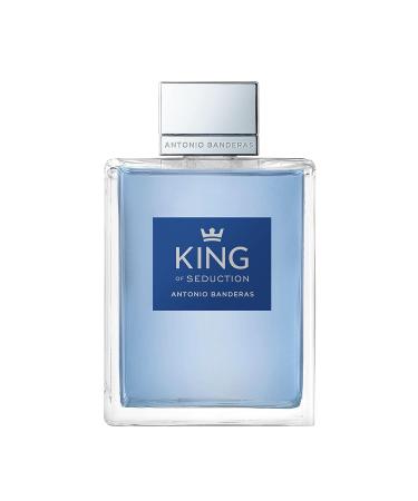 Banderas Antonio Perfumes - King of Seduction - Eau de Toilette Spray for Men - Long Lasting - Masculine Intense and Energetic Fragrance - Bergamot Apple and Amber notes - 6.8 Fl Oz Aquatic 6.8 Fl Oz (Pack of 1) - Buy Online on GoSupps.com