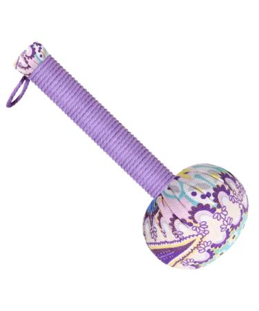 Massage Hammer 2PCs 10.24in Wormodwood massage stick flower pattern massage tube with hanging ring absorbing non-slip massage hammer for body massage tab