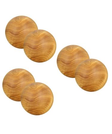 Magiclulu 6 STK massage globe Hand trainer wooden trade massage ball finger massage gauge Neck massage device Stress ball hand bales massage balls massage wooden balls trainer thuja
