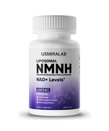 USMIRALAB Pure NMNH Supplement Capsules: More Effective Than Nicotinamide Riboside | Boost Cellular Vitality Anti-Aging & Energy | Vegan Non-GMO | 120 Capsules (60 Servings)