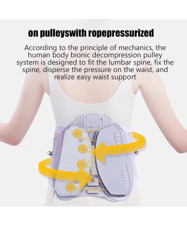 FoRes Pulley System Lumbar Support - 360 Adjustable Back Brace for Disc Herniation - Triple Brace Physiotherapy Spacer - X-Large Size - Buy Online on GoSupps.com
