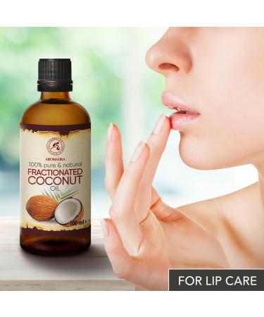 Coconut Oil Fractures 100ml | 100% Pure Cocos Nucifera Oil for Face Body Skin Hair & Massage Natural Intensive Care - Buy Online on GoSupps.com