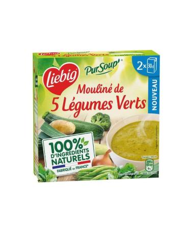 Liebig 5 green vegetable puree - 2 bricks of 30 cl