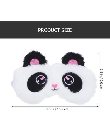 Cute Panda Sleeping Mask - Soft Plush Blindfold for Sleep Travel & Meditation - Funny Animal Eye Cover - Buy Online on GoSupps.com