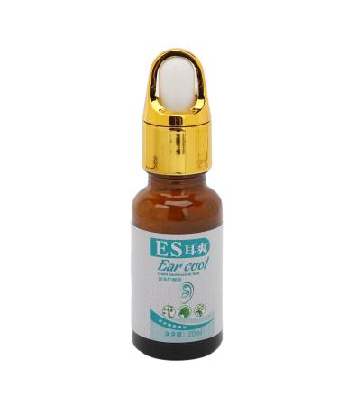 Ear Care Solution 20ml Ear Care Solution Refreshing Mild Ear Care Fluid Portable Ear Drop Liquid for Tinnitus Ear Canal Blockage