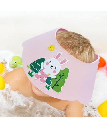 Uoqpty Kids Hair Washing Shield Water Resistant Toddler Shampoo Visor to Protect Eyes Customized Bath Shield for Rinsing Ear Protector Cover Pink - Buy Online on GoSupps.com
