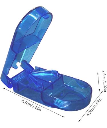 Coupe-Comprim Pour Couper Et craser Petits Et Gros Cachets S parateur De Comprim s Pour Fendre Vos Pilules Et Transporter Vos M dicaments coupe Pilule Avec Compartiment De Rangement Pour Pilules bleu - Buy Online on GoSupps.com