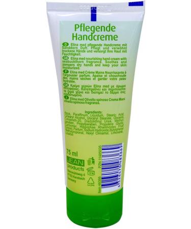Elina Med Nourishing Hand Cream with Sea Buckthorn | 75 ml - Perfect for Stressed Skin | International Shipping Available - Buy Online on GoSupps.com