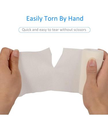 Self-Adhesive Legal Bandage 10cm x 4.5m - 6 Rolls for First Aid & Sports | Cohesive Elastic Wrap for Dogs Wrists & Feet (White) - Buy Online on GoSupps.com