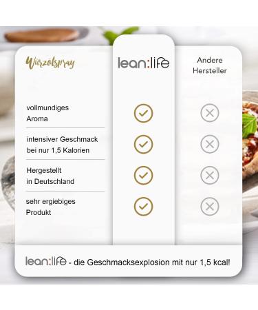 Lean:Life Seasoning Oil Spray - Vegan & Sugar-Free Aroma Spray - Made in Germany - 30ml Aioli for Flavor Boost - Buy Online on GoSupps.com