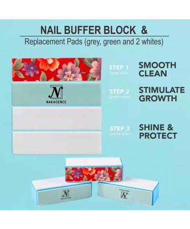 3pcs 4-Way Nail Buffer Block and Shine Kit for Professional Manicure - Nail Files and Buffers Set for DIY or Nail Salon - Buy Online on GoSupps.com