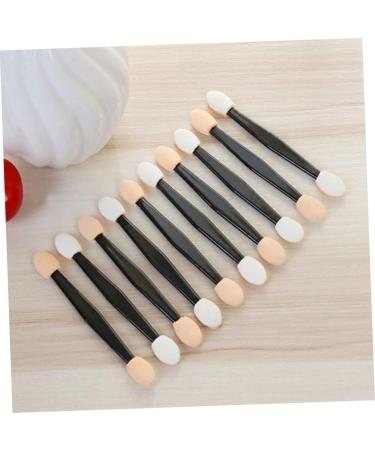 BIUDECO 100 Pcs Makeup Tools Double Head Eyeshadow Brushes Eyeshadow Makeup Brushes Makeup Black Size 2 Black - Buy Online on GoSupps.com