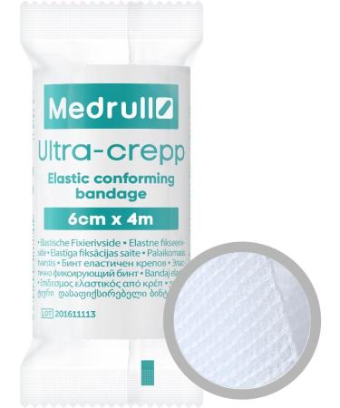Medrull 20-Piece 6cm x 4m Gauze Bandage Set - Ultra Crepp Fixation Bandages for Superior Dressing Material - Buy Online on GoSupps.com