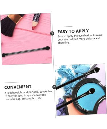 Beavorty 30pcs Double Ended Eyeshadow Brush Foam Sponge Black Makeup Makeup Foam Makeup Brush Black Eyeshadow Cosmetic Double-headed Eyeshadow Stick Blush - Buy Online on GoSupps.com