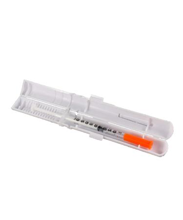 GMS Portable Syringe Case - Perfect Travel Insulin Carrying Cases for Pre-Filled Syringes (Bundle of 2 Cases - White)
