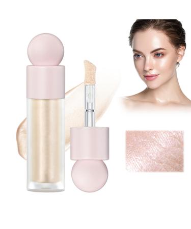Liquid Highlighter Makeup High-Gloss Finish Face Highlighter Shimmer Face Body Liquid Highlighter Long-lasting Smooth Liquid Highlighter for Face Collarbones Body