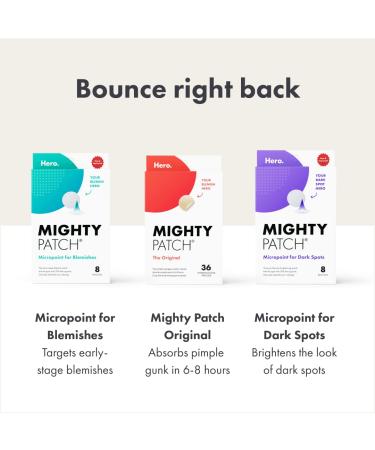 Hero Cosmetics Mighty Patch Micropoint for Dark Spots - Dermatologist Tested Post-Blemish Patch (8 Count) - Buy Online on GoSupps.com