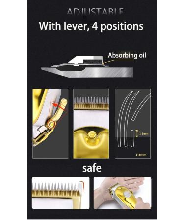 Professional Rechargeable Hair Clipper with Adjustable Steel Blades - Electric Hair Trimmer for Men | International Shipping Available - Buy Online on GoSupps.com