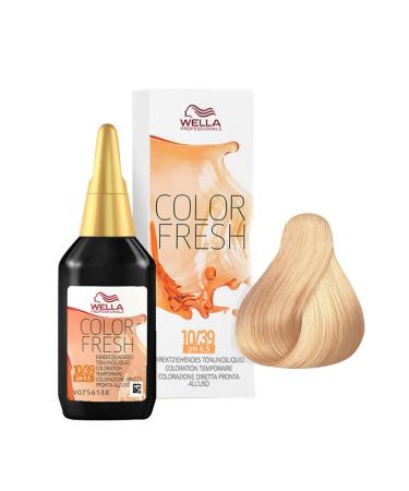 Wella Professionals Color Fresh Glanz-T nung 10/39 bright light Blond Gold-Cendre 75 ml 10/39 Hell-Lichtblond Gold-Cendr 1 piece (1 Pack) - Buy Online on GoSupps.com