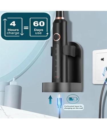 Stabilizek Sonic Electric Toothbrush for Adults - Rechargeable Travel Case Black - Improve Oral Care - Buy Online on GoSupps.com