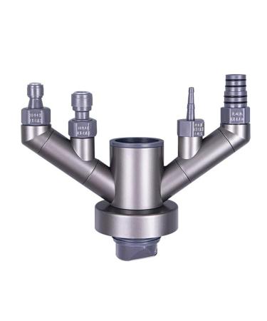 LUOFANG Efficient & Effective Drainages Solution Smell-Proof Triples Sink Connector Drain Interfaces Simple Install for Bathroom One Size Silver-kitchen Drain Multiple Outlets