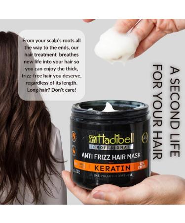 Keratin Hair Treatment & Mask for Damaged Hair - Anti Frizz Serum & Deep Conditioning - Salon Quality 13 oz - Buy Online on GoSupps.com