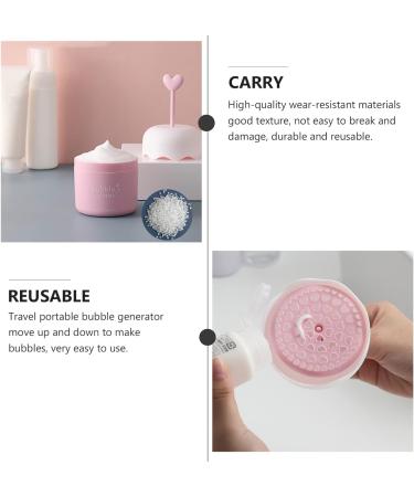 Veemoon 1pc Facial Foaming Cup Facial Foam Tool Portable Facial Cleansing Foamer Bubble Skincare Accessories for Home Travel(Pink) - Buy Online on GoSupps.com